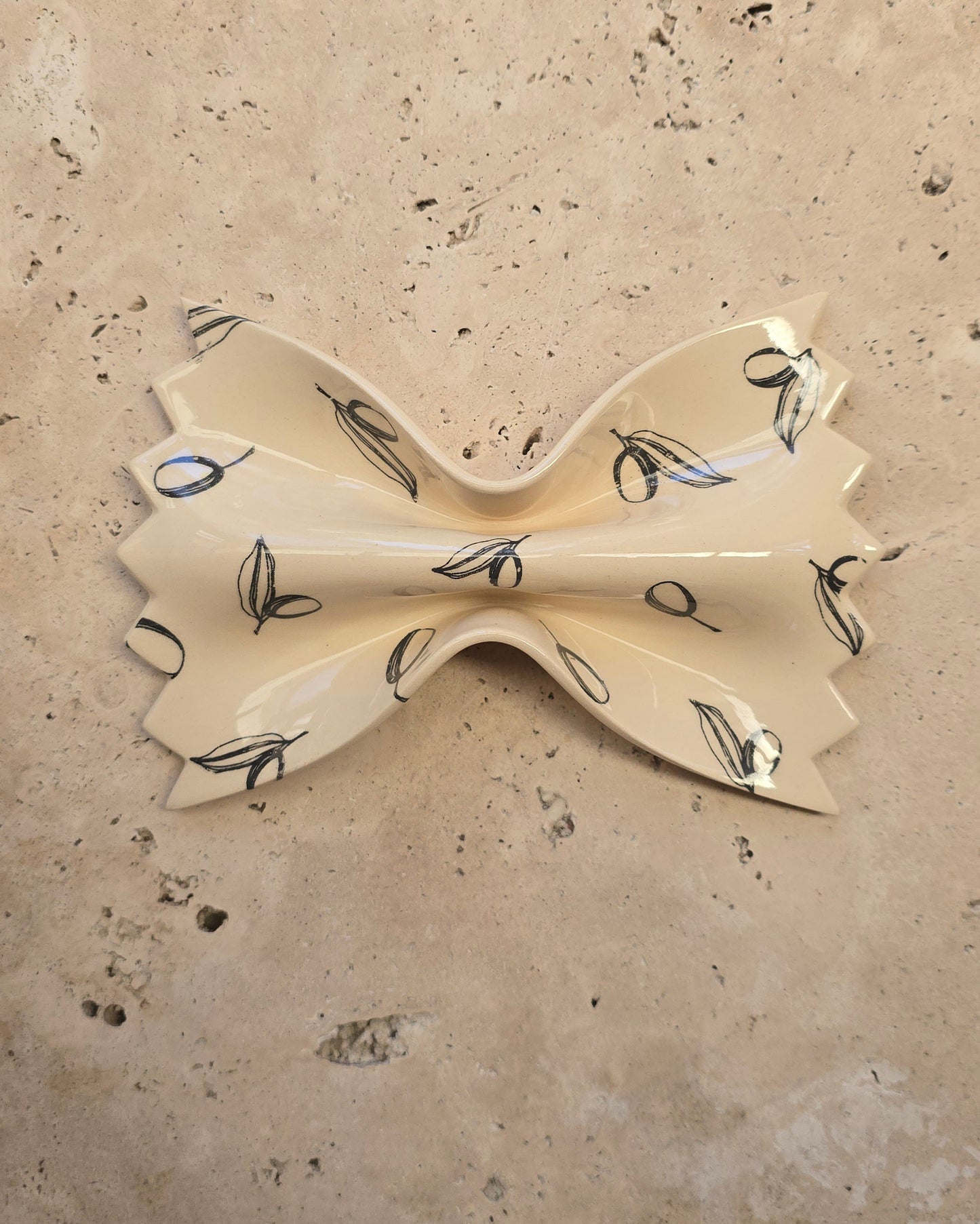Farfalle imprimée olivettes