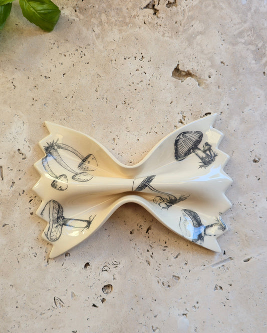 farfalle motifs champignons