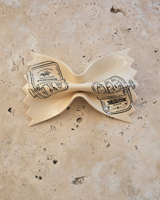 Farfalle imprimée sardines