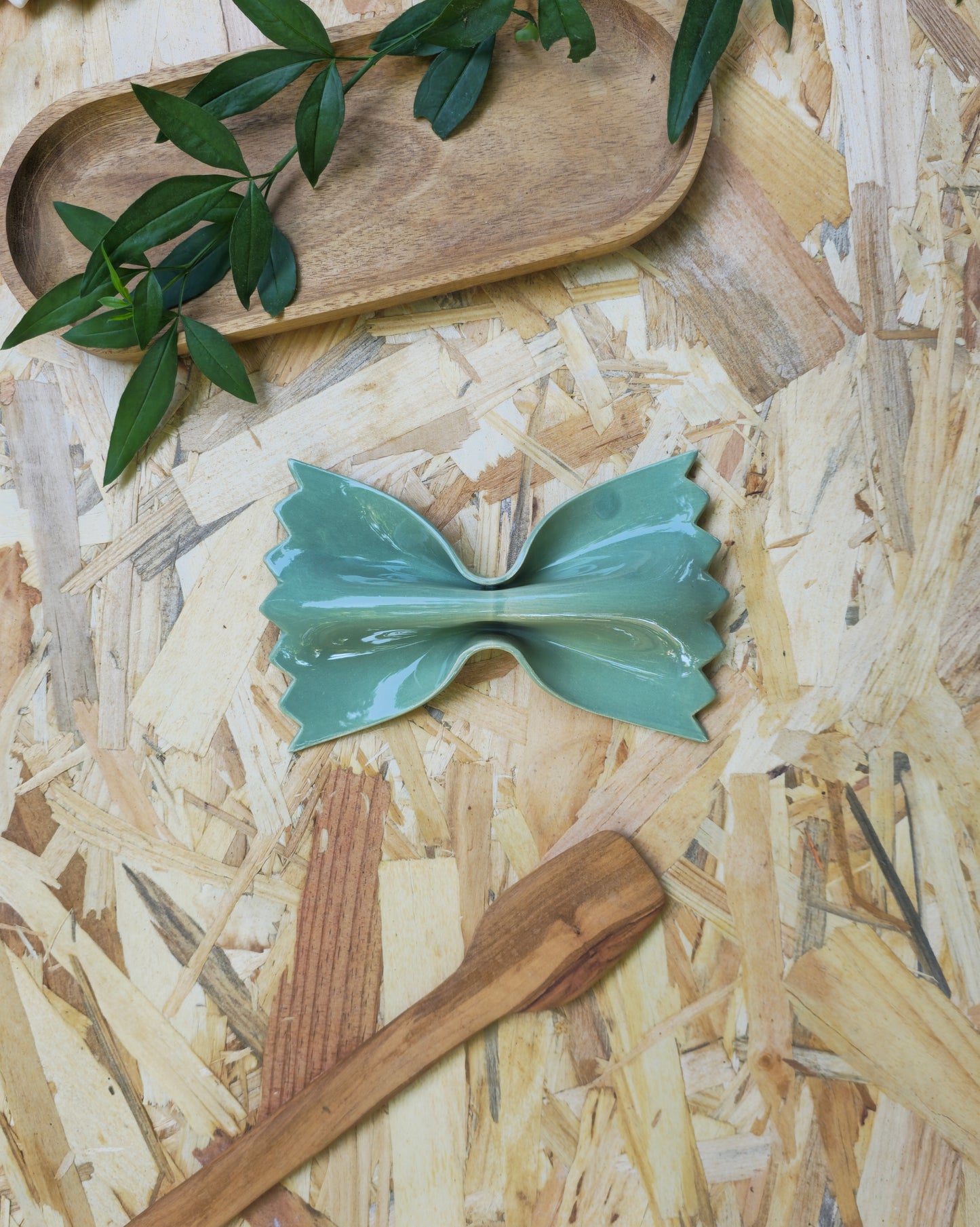 farfalle céramique vert Sauge