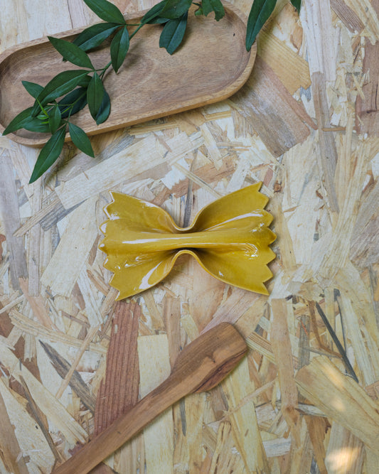 farfalle céramique miel craquelé