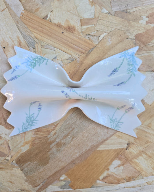 Farfalle céramique imprimé lavande